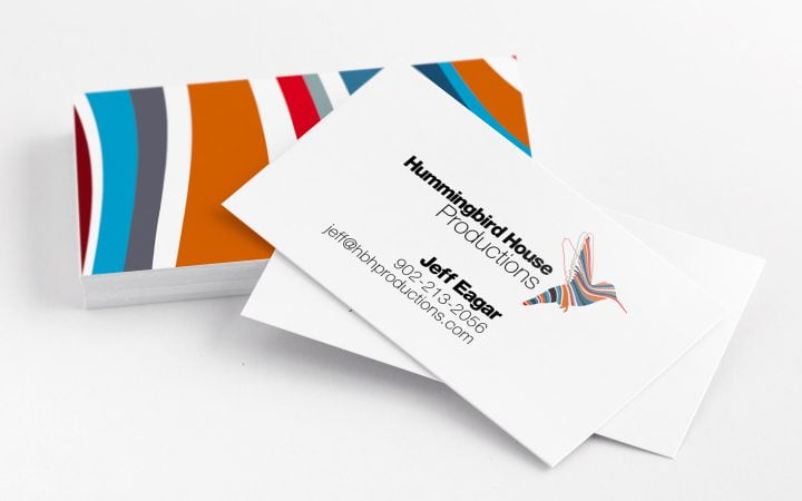 Print Design – Hummingbird House Productions Business Cards