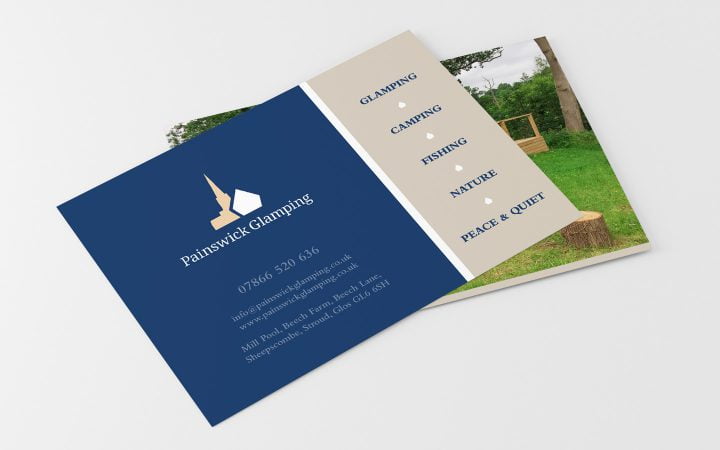 Print Design – Painswick Glamping Postcard