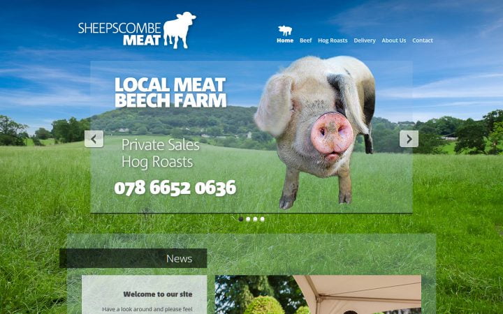 New Website Design – Sheepscombe Meat