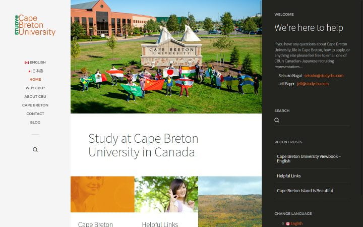 New Website Design – Study CBU