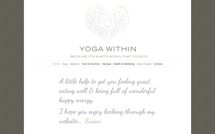 New Website Design – Yoga Within